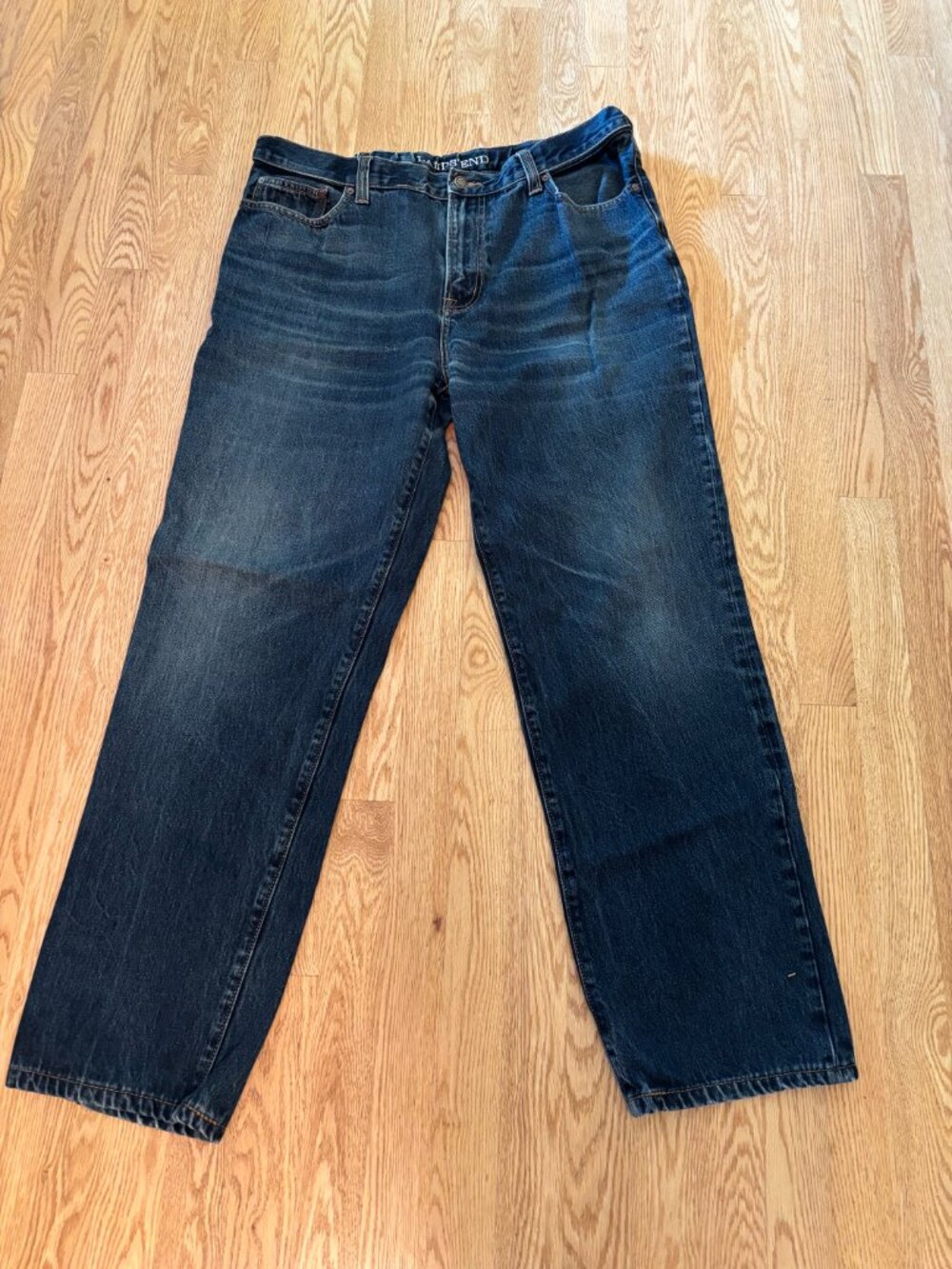 Lands End Traditional Fit Coupe Classique Jeans Men's Size 40 Adjustable Waist